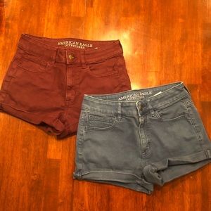 American Eagle High Waisted jean shorts